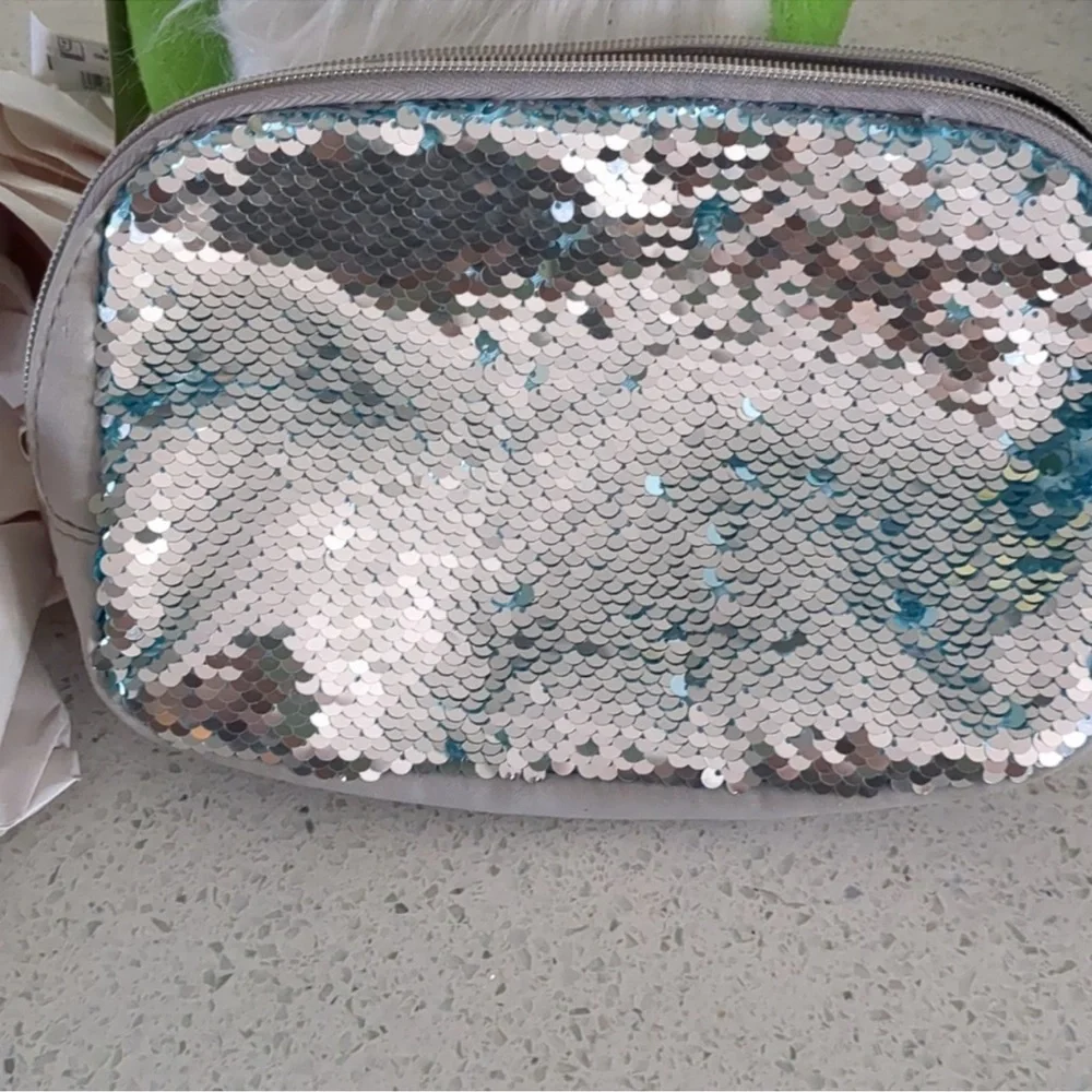 Marc Jacobs Silver Sequin Pouch